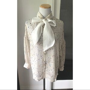Sister Jane sheer floral blouse